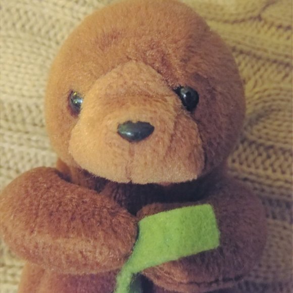Retired Vintage plush Ty Beanie Baby Babies Seaweed The Otter 4080 toy sea 1995! - Picture 2 of 5
